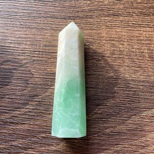 Caribbean calcite tower small banding standing point polished decor natural crys